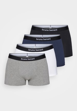 Bruno Banani IN DER DOSE 4 PACK - Hlače - weiß/grau/navy/schwarz