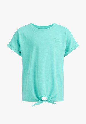 MET KNOOPDETAIL - Triko s potiskem - green blue