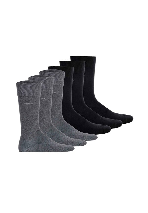 6ER PACK - FINEST SOFT - Socks - schwarz grau