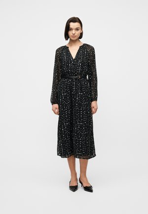 Vero Moda VMHOLLY V NECK BELT DRESS - Robe longue - black