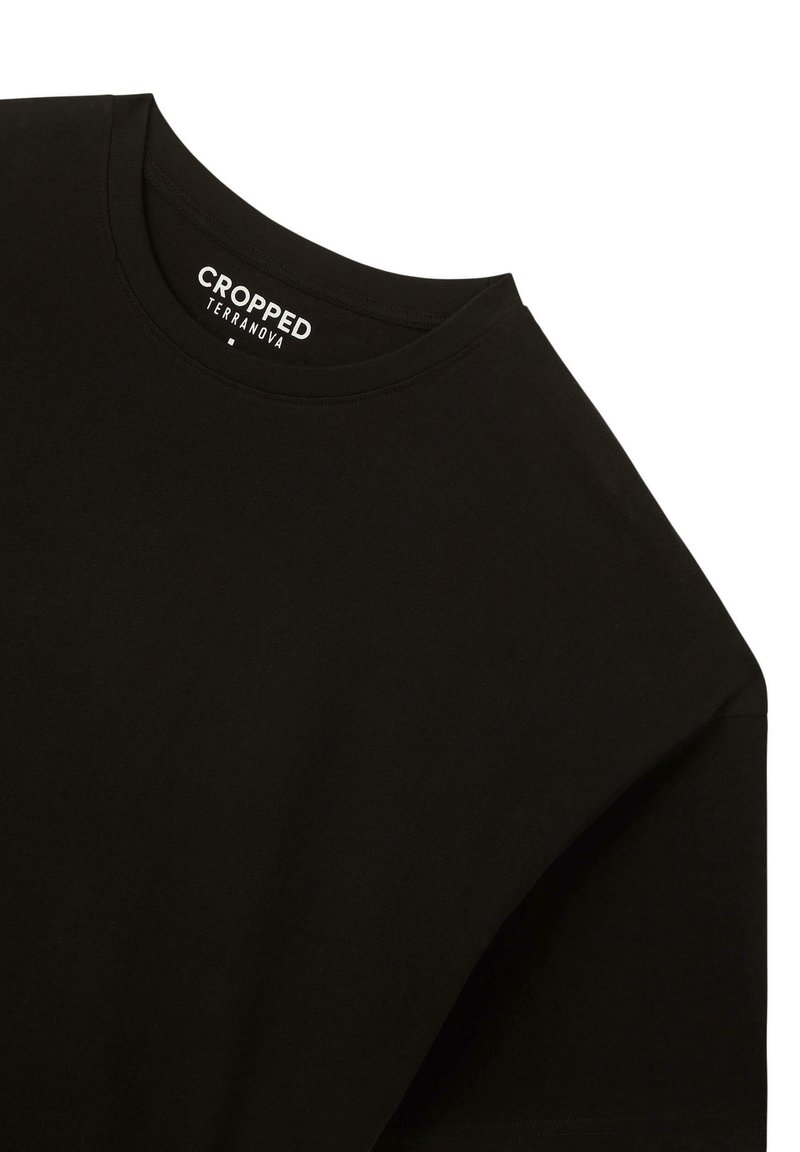 Terranova SERAFINO COLLO COREANA - T-shirt Basic - Nero - Foto 6