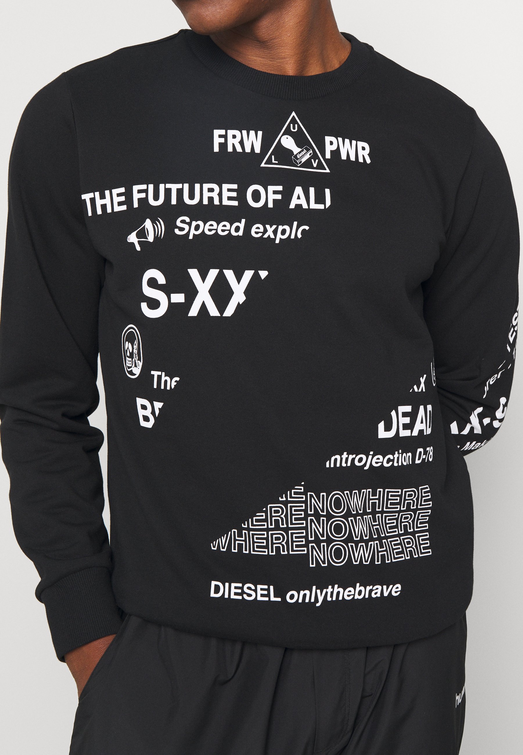 diesel sweatshirt black