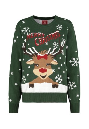 WEIHNACHTS - Strickpullover - darkgreen