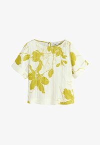 Non sélectionné, ecru yellow floral print