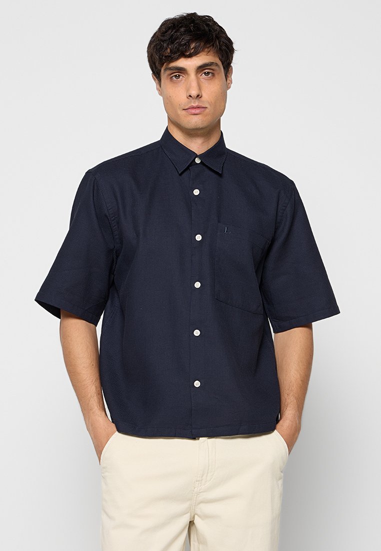 lindbergh Overhemd donkerblauw