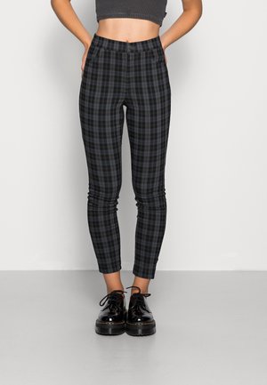 HOL PLAID SUPERSKINNY - Kalhoty - green