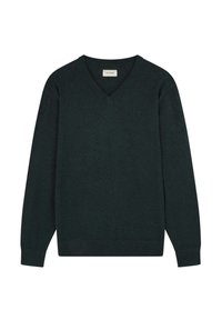 V NECK - Trui - dark green