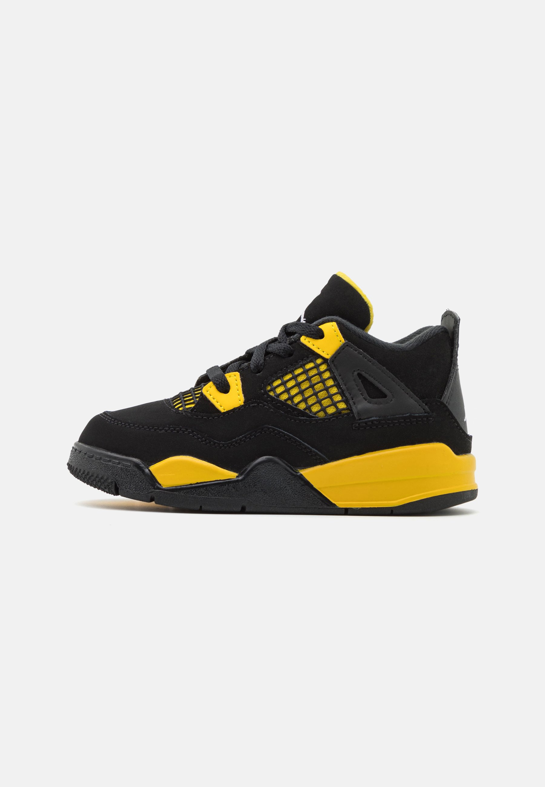 Jordan JORDAN 4 RETRO UNISEX - Zapatillas de baloncesto - black/white/tour  yellow/negro 