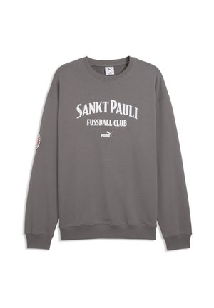 FC ST PAULI RETRO CREW  - Felpa - cool dark gray- white