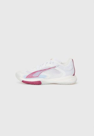 ACCELERATE NITRO 4 - Chaussures de handball - white/berry/lilac crush/haute tropic/heatfie