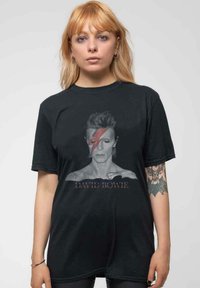 Paradiso Clothing DAVID BOWIE ALADDIN SANE PROFILE UNISEX - Print T-shirt - black