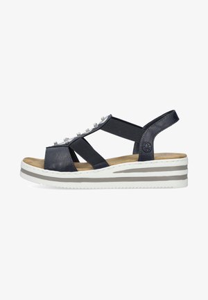 Rieker Wedge sandals - blau
