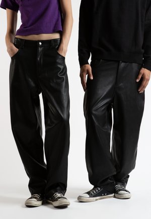 CASPER PANT UNISEX - Lederhose - black