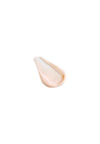Creamy texture in a soft, pearlescent peach color, with smooth curves and a glossy finish, resembling a droplet or spoonful of product.