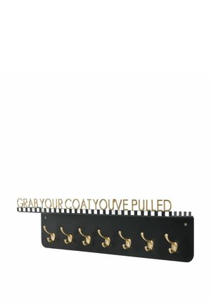 Next, GLAM SLOGAN COAT HOOKS UNISEX - Decoration - black white