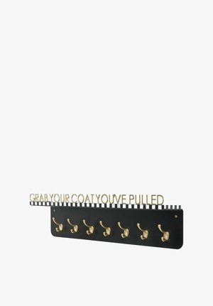 Next, GLAM SLOGAN COAT HOOKS UNISEX - Decoration - black white