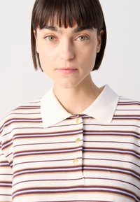 Mos Mosh STRIPE - Bluză polo - brunnera/blue
