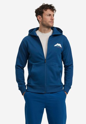 FALKE Zip-up sweatshirt - blue pond