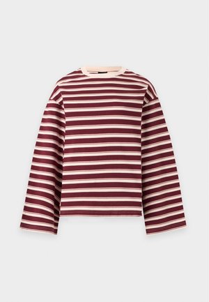 Gina Tricot, STRIPE TEE - Μπλούζα με μακριά μανίκια - windsor wine