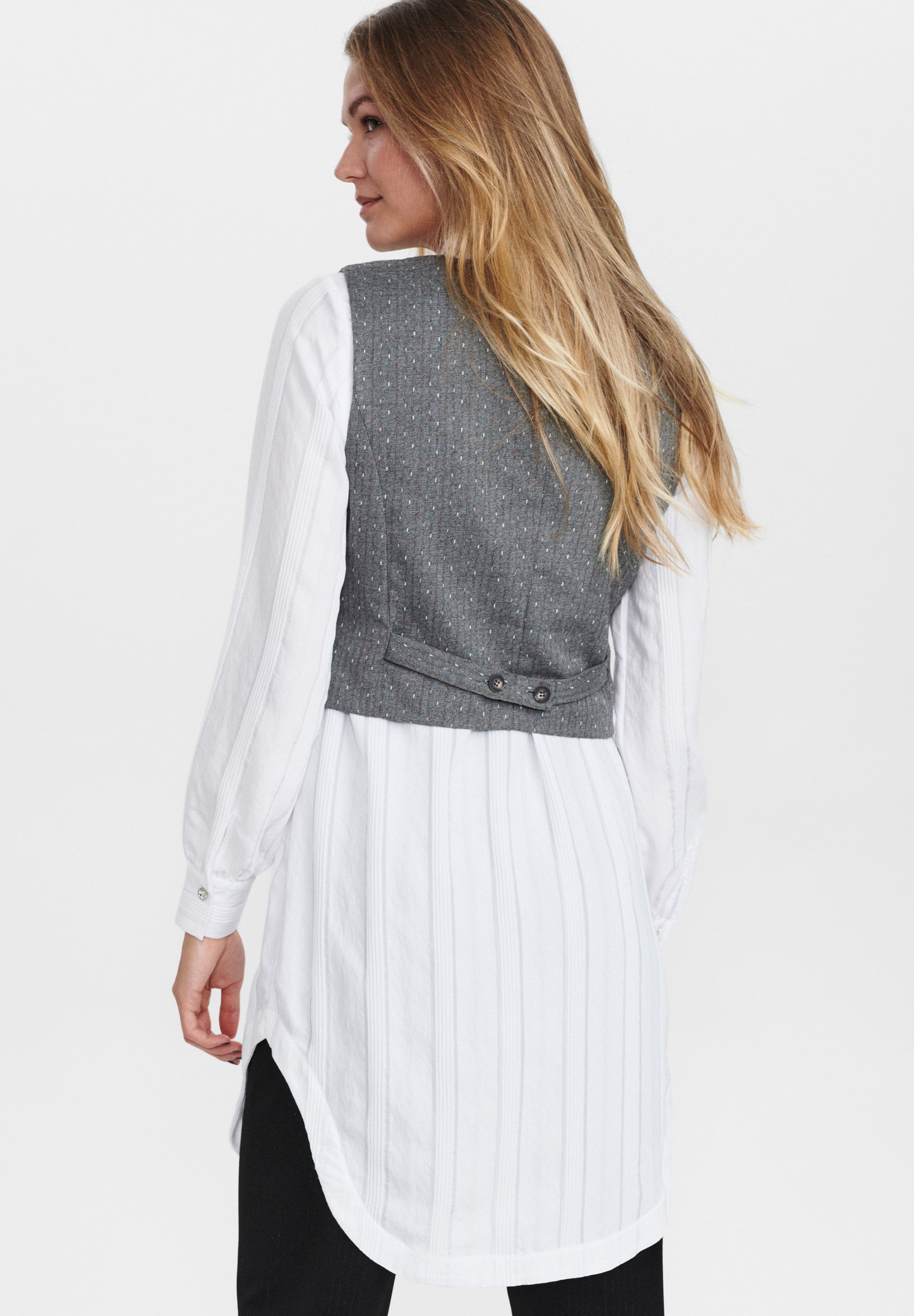 ENFOLD SOMELOS Aライン チュニック ロングシャツ ホワイト 日産純正カ