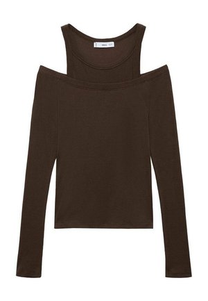 Mango MONI - Long sleeved top - brown