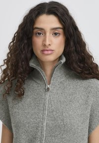 ICHI Kardigán - grey melange