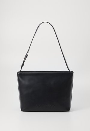 EMBOSSED LOGO MEDIUM - Borsa a mano - black