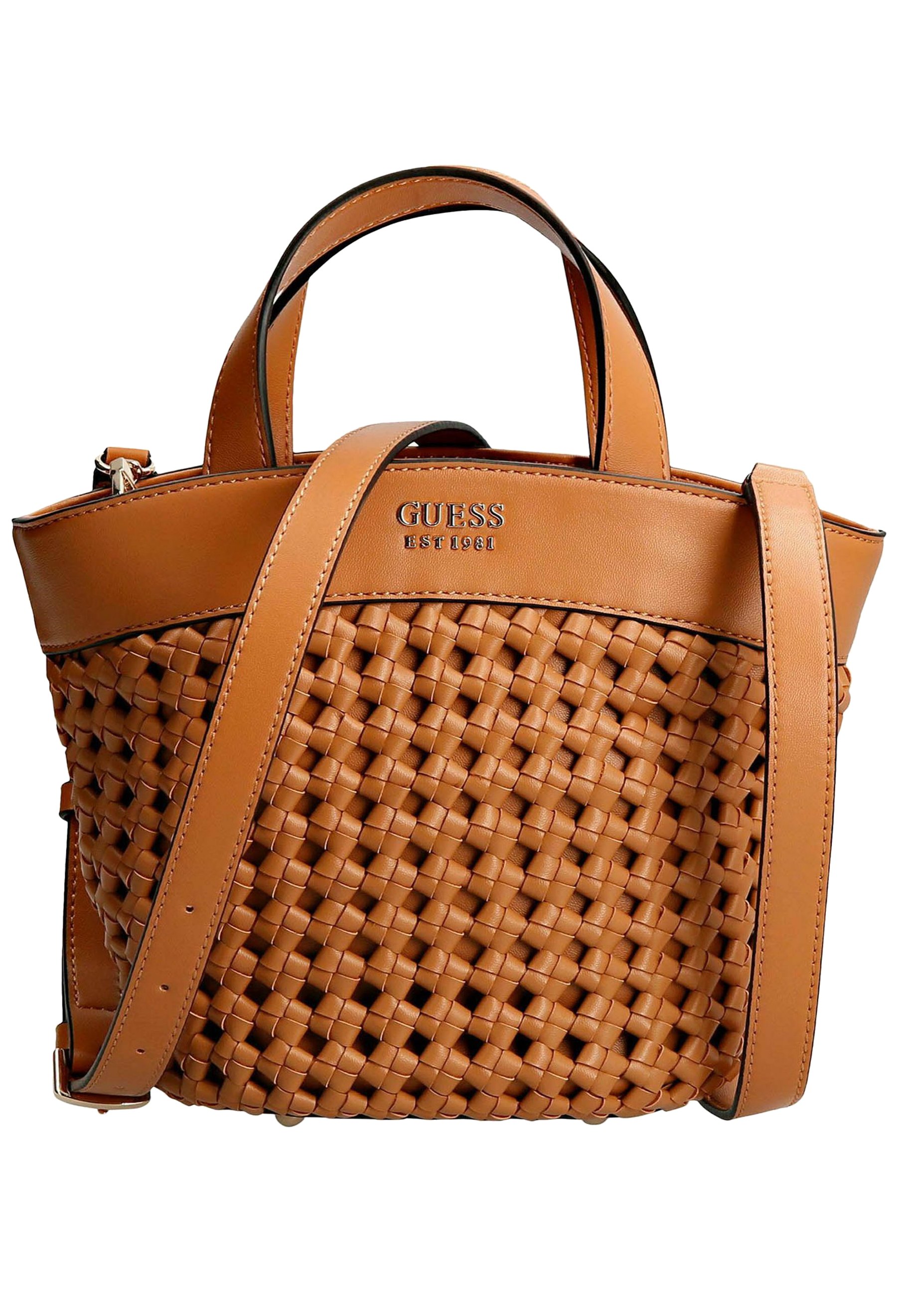 Sac Guess Arlena KG933306 - Simili Cuir Cognac - Neuf