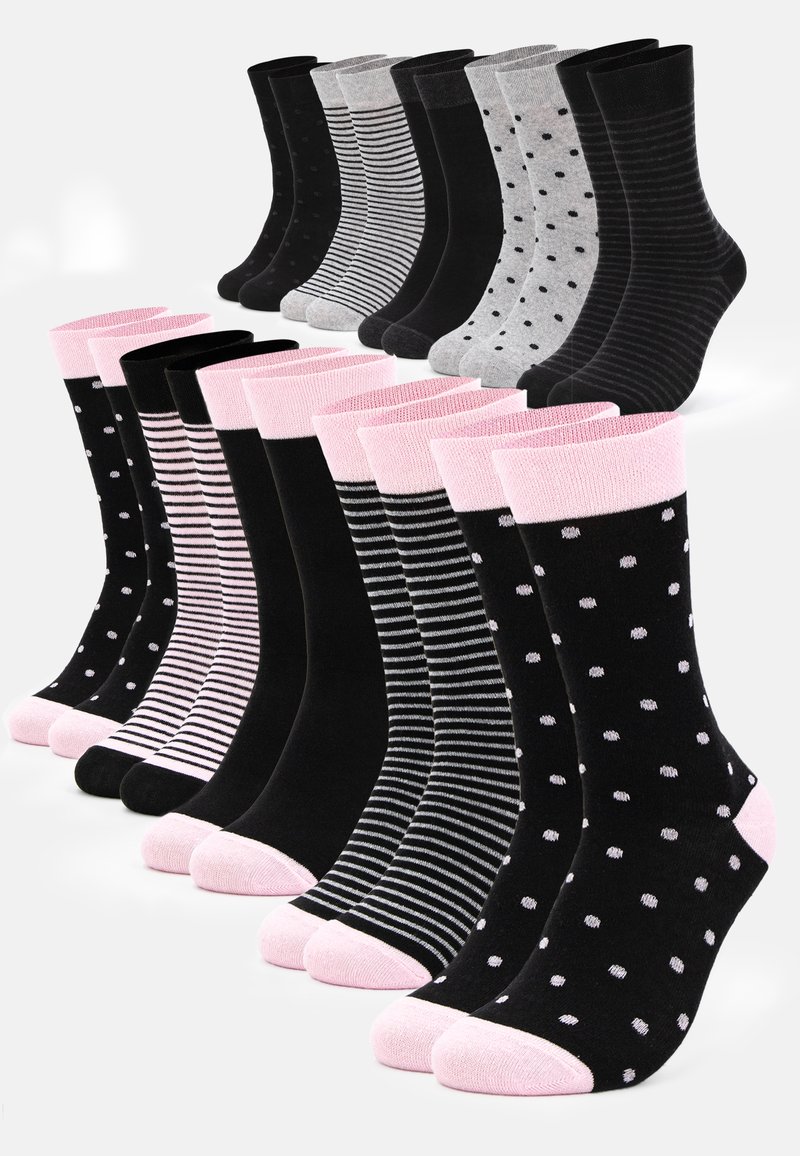 Damen Strumpfhosen | OCCULTO 10 PAAR MILKA Socken black-pink/pink meliert - CX81149 Damen Strumpfhosen | OCCULTO 10 PAAR MILKA Socken black-pink/pink meliert - CX81149