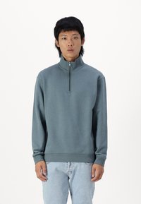 Jack & Jones JJEBRADLEY HALF ZIP NOOS - Sweater - goblin blue