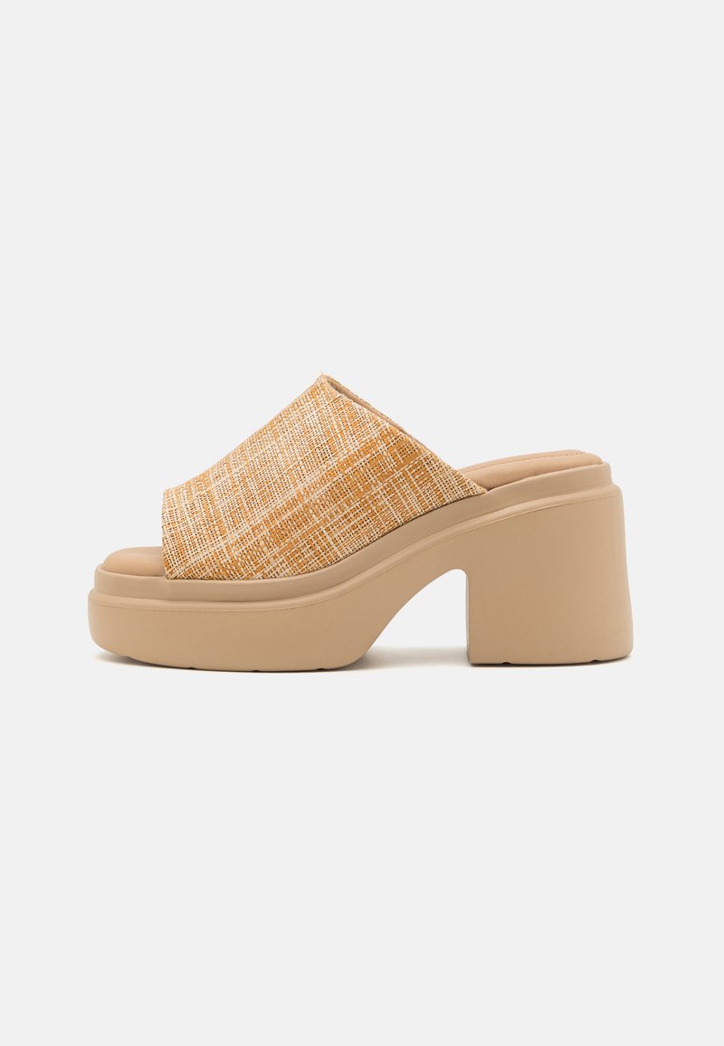 Nubikk VENGA SLIDE - Ciabattine con tacco - beige