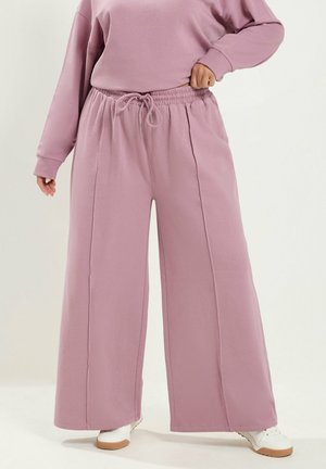Yours Clothing, PLUS SIZE JOGGERS - Tracksuit bottoms - light pink