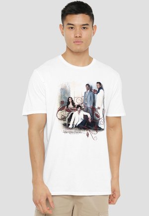Cotton Soul, VAMPIRE DIARIES/3 + 1 - Print T-shirt - white
