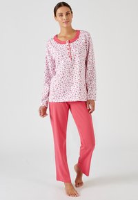 Damart MANCHES LONGUES SET - Pijama - rouge