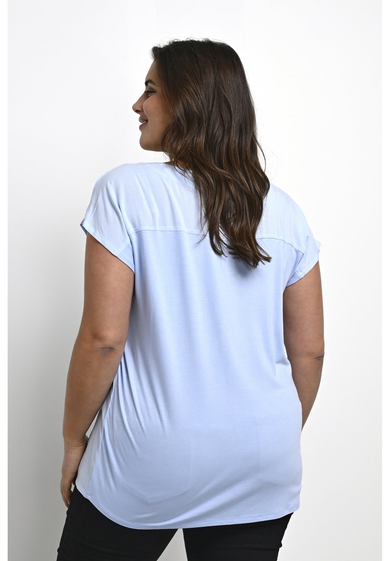 Damen T-Shirts | Kaffe Curve CAYA Bluse cashmere blue/hellblau - OF91587 Damen T-Shirts | Kaffe Curve CAYA Bluse cashmere blue/hellblau - OF91587