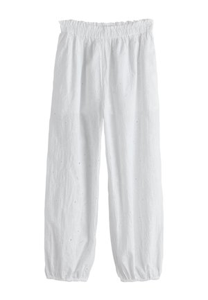 Next, TALL FIT - BRODERIE BALLOON LEG TROUSERS - Bukser - white