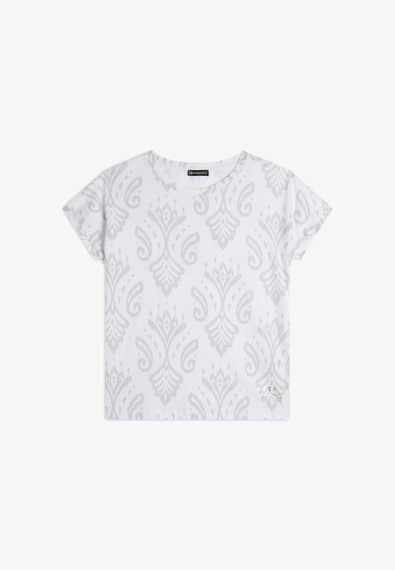 Freddy Camiseta estampada - allover ikat white