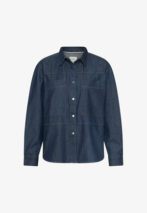 camel active, JEANSBLUSE MIT BRUSTTASCHEN - Skjortebluser - indigo blue
