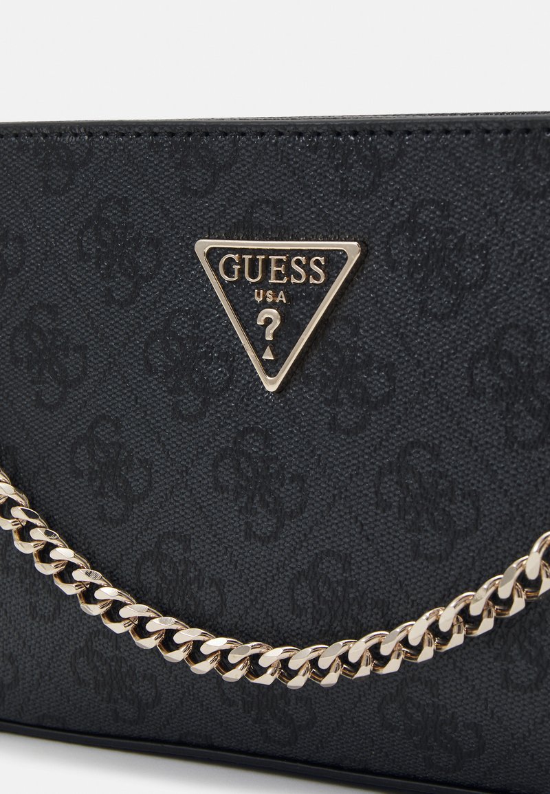 Borsa A Tracolla Guess Taylor - Satchel Piccola Gialla Floreale Con Catena