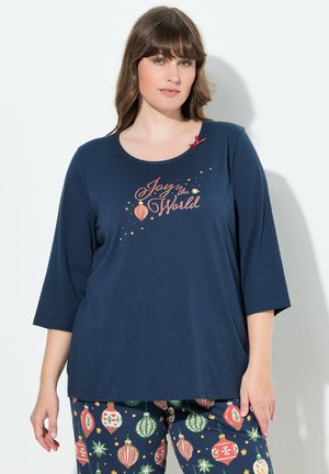 AUSSCHNITT LANGARM - Pyjamapaita - navy blue