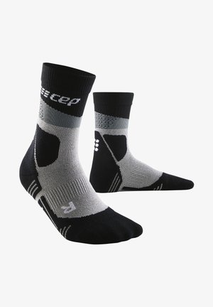 CEP COMPRESSION HIKING MAX CUSHION MID CUT - MADE IN GERMANY - Sportsocken - grey black