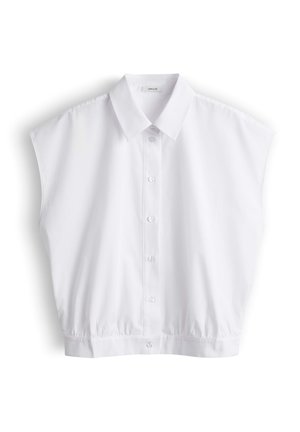 OPUS, LOOSE BALLOON HEM - Hemdbluse - white