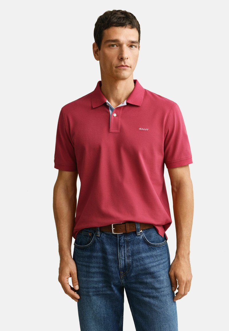 GANT CONTRAST - Polo - muted red