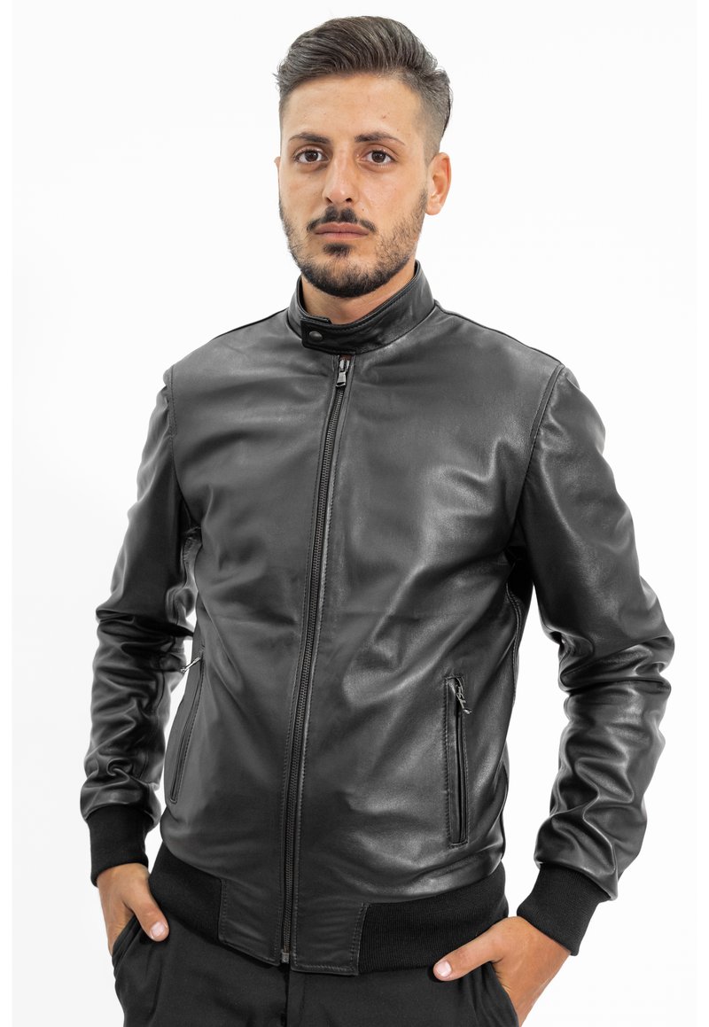 Herren Leichte Jacken | Leather Trend Lederjacke black/schwarz - EP04131 Herren Leichte Jacken | Leather Trend Lederjacke black/schwarz - EP04131