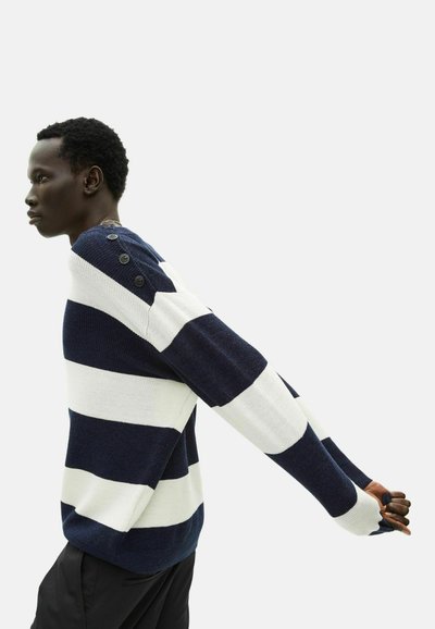 The Kooples Pullover - ecru navy