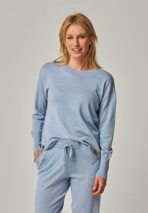 YOU LOOK PERFECT BELLA - MERINO LONG SLEEVE SWEATER WITH ROUND NECK - Strickpullover - himmelblau