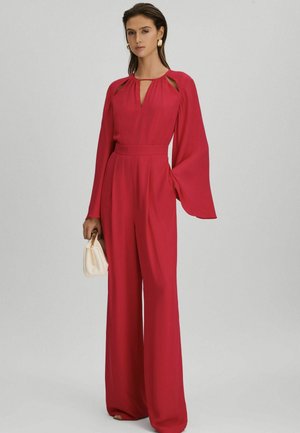 REGULAR FIT - TANIA CUT-OUT FLARED SLEEVE  - Lühikeste varrukatega bodi - coral