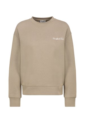 MIT BESTICKTEN BACKPRINT - Sweatshirt - brown