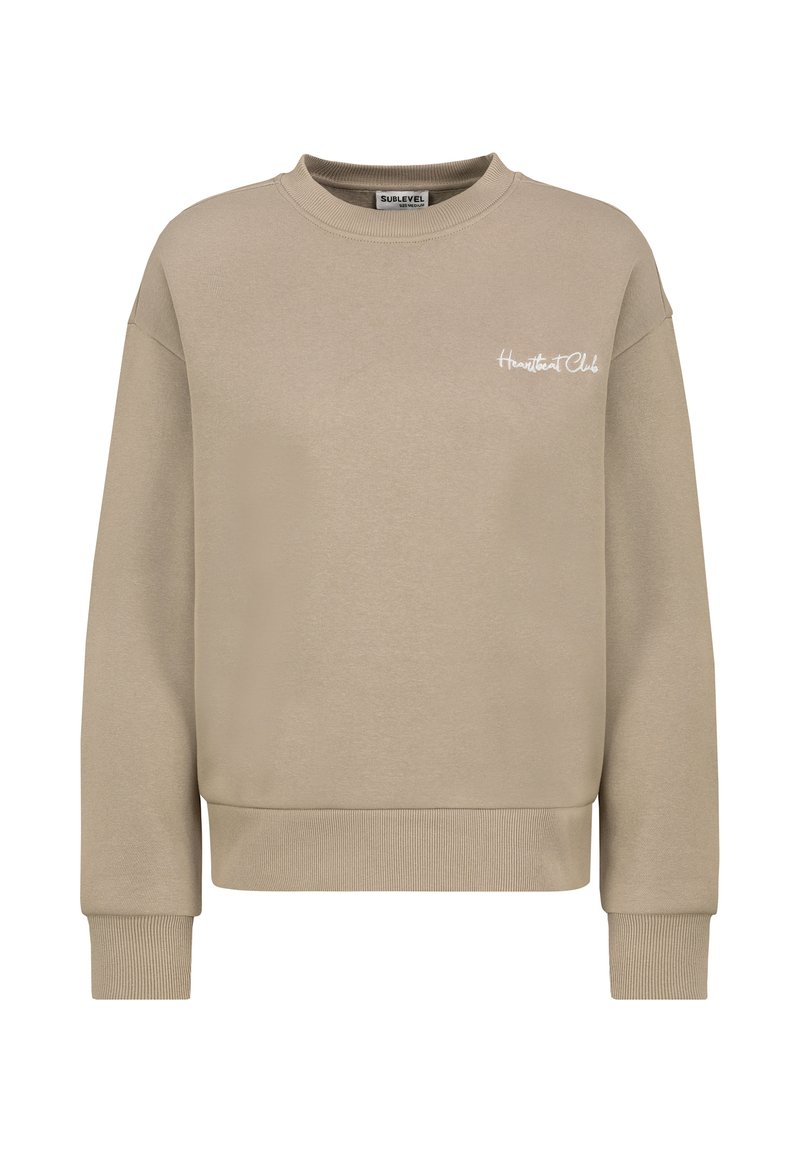 Sublevel MIT BESTICKTEN BACKPRINT - Sweatshirt - brown/braun - Zalando