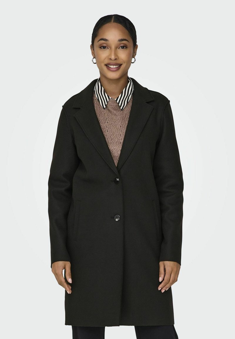 ONLY ONLCARRIE BONDED NOOS - Manteau court - chocolate torte